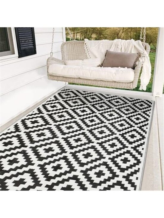 Other - Waterproof Outdoor Rug 5x8 ft, Plastic Reversible Rug, Modern Area Rug, Large